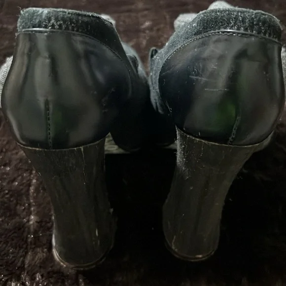 Irregular Choice Black Floral Heels - Picture 7 of 11